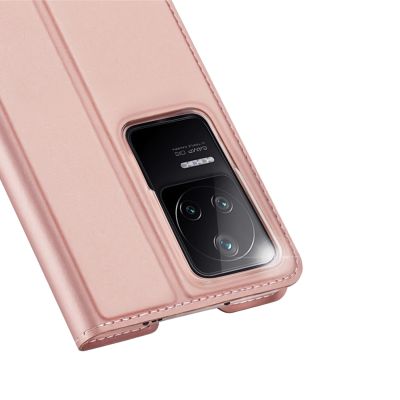 3. Dux Ducis Skin Pro kabura etui pokrowiec z klapką Xiaomi Poco F4 5G różowy