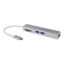 Equip 133480 stacja dokująca USB 3.2 Gen 1 (3.1 Gen 1) Type-C Srebrny