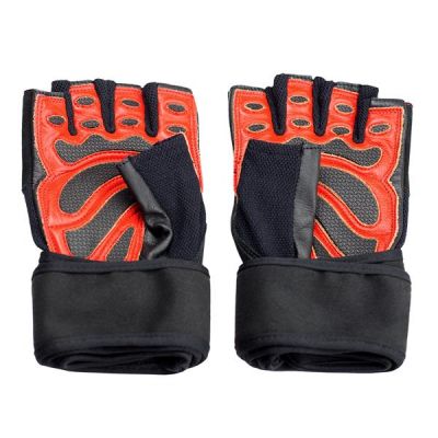 20. Rękawice na siłownię Black/Red HMS RST01 ROZM. XXL
