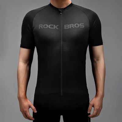 9. Koszulka rowerowa Rockbros 15120002003 z krótkim rękawem L - czarna