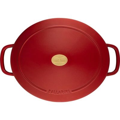 6. Garnek żeliwny owalny BALLARINI BELLAMONTE 75003-566-0 - 5,5 ltr czerwony