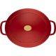 6. Garnek żeliwny owalny BALLARINI BELLAMONTE 75003-566-0 - 5,5 ltr czerwony