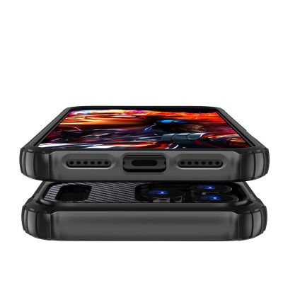 9. Etui Hybrid Armor na iPhone 17 Pro Max pancerne - czarne