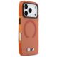 4. Etui BMW M IML Shockproof Metal Logos MagSafe na iPhone 17 Pro - promarańczowe