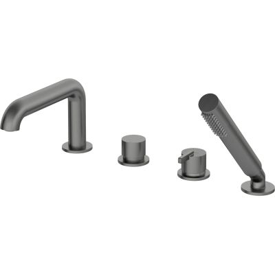 Bateria wannowa 4-otworowa z zestawem prysznicowym BQS_D14M 5907650818489