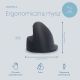 15. Ergonomiczna mysz dla praworęcznych R-Go Pele HE USB duża czarna/srebrna retail