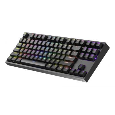 10. KLAWIATURA DLA GRACZY GENESIS THOR 404 TKL US PODŚWIETLENIE RGB MECHANICZNA CZARNA KAILH BOX BROWN