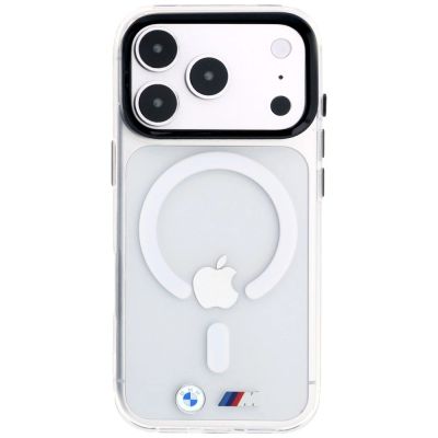 3. Etui BMW M IML Glossy Metal Logo & Trims MagSafe na iPhone 18 Pro Max / 17 Pro Max - przezroczyste