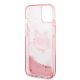 7. Etui Karl Lagerfeld Glitter Choupette Head na iPhone 14 Plus - różowe