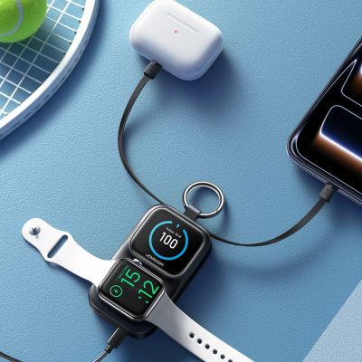 9. Joyroom JR-W19 5W Portable Watch Wireless Charger Black