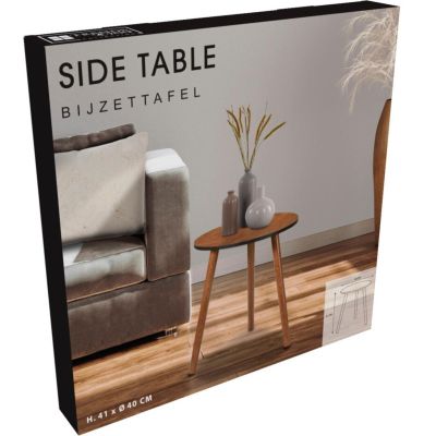 3. STOLIK KAWOWY 40x40x41CM BLAT DREWNIANY