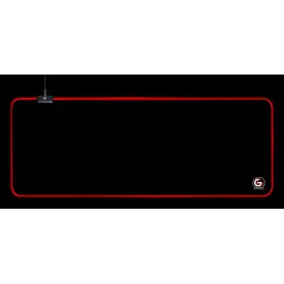 3. GEMBIRD PODKŁADKA POD MYSZ GAMING, Z EFEKTEM ŚWIETLNYM LED, CZARNA, ROZMIAR - L