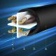 8. Ugreen kabel sieciowy internetowy LAN Ethernet U/UTP Cat. 6 1000Mb/s 8m czarny (NW102)