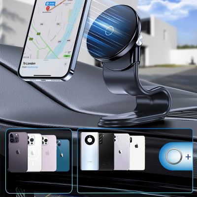 4. Uchwyt samochodowy Wozinsky WCZ2Y2S magnetyczny z ładowarką indukcyjną 15W MagSafe do samochodu na kokpit - czarny