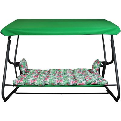 6. HUŚTAWKA OGRODOWA 3-OSOBOWA MATYLDA Z MOSKITIERĄ