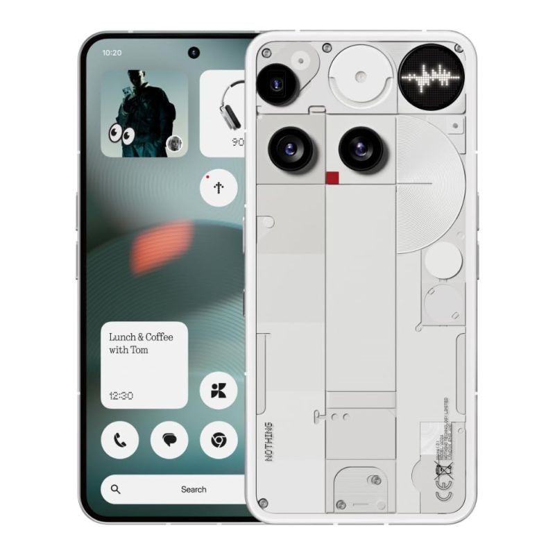 9. Nothing Phone (3) 16,9 cm (6.67") Dual SIM Android 15 5G 12 GB 256 GB 5150 mAh Biały