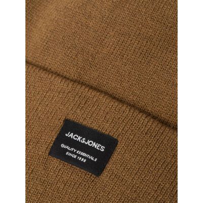3. Czapka Jack & Jones Jacdna Beanie Noos M 12092815 brązowa