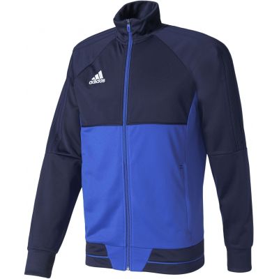 Bluza treningowa adidas Tiro 17 M BQ2597 w kolorze niebiesko-granatowym, rozpinana, z technologią climacool