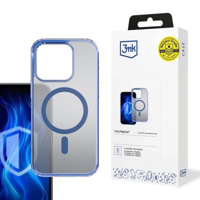 14. Etui 3mk Frosty MagCase Blue na Apple iPhone 14 Pro - przezroczyste
