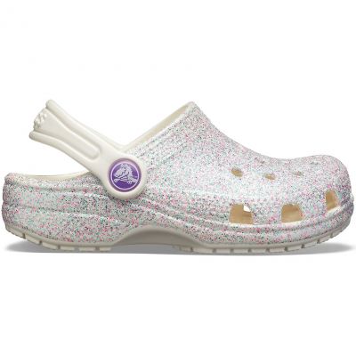 Klapki Crocs Classic Glitter Clog Jr 205441 159