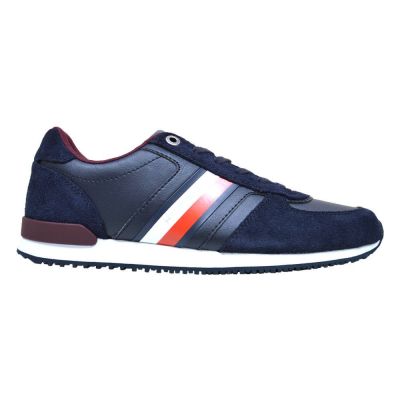 Buty męskie Tommy Hilfiger Iconic Runner granatowe - FM0FM03000 DW5