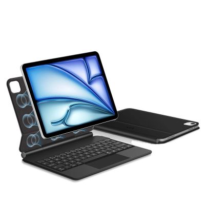 4. Etui Tech-Protect Smartcase Magnetic z klawiaturą na iPad Air 10.9” 2020 / 2022 / iPad Air 11” 2024 / 2025 - czarne