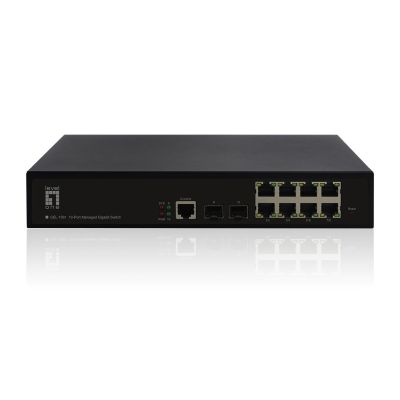 5. 10-portowy zarządzalny przełącznik gigabitowy L2, 2x GE SFP Producent: LEVELONE (GEL-1061V2)