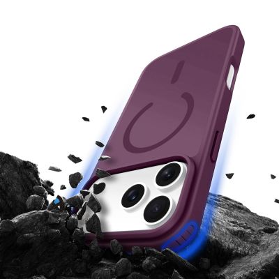 10. Etui Dux Ducis Yind na iPhone 18 Pro / 17 Pro kompatybilne z MagSafe - wiśniowe