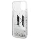 7. Etui Karl Lagerfeld Liquid Glitter Big KL na iPhone 14 - srebrne