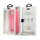 8. Etui Karl Lagerfeld Silicone Plaque na iPhone 13 mini - fuksjowy