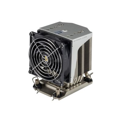 Supermicro SNK-P0080AP4 system chłodzenia komputerów Procesor Chłodnica powietrza 9,2 cm Czarny, Stal nierdzewna