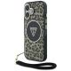 Etui Guess HC IML Leopard Triangle Cord Strap MagSafe do iPhone 16  - brązowe