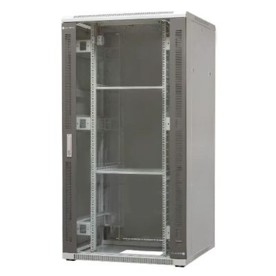 2. EmiterNet Szafa ramowa stojąca 32U, drzwi przód blacha/szkło, 800x800x1540mm (szer./gł./wys.)