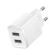 3. Baseus Compact ładowarka sieciowa 2x USB 10.5W biały (CCXJ010202)