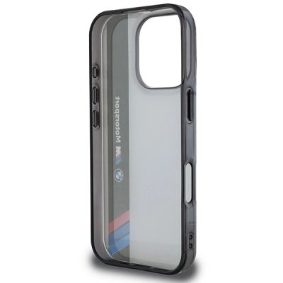 7. Etui BMW Motosport IML Vertical Stripe na iPhone 16 Pro - szare