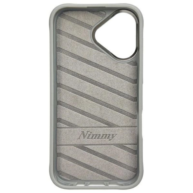 6. Etui Nimmy Glasses Cool Dog na iPhone 16 - szare