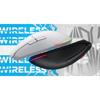 7. HATOR Pulsar 3 Wireless myszka Gaming Oburęczny RF Wireless + Bluetooth + USB Type-C Optyczny 12000 DPI