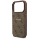 6. Etui Guess 4G Ring Classic Logo MagSafe na iPhone 17 Pro - brązowe