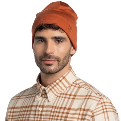 2. Buff Merino Heavyweight Beanie 11117033010 Brązowe One size