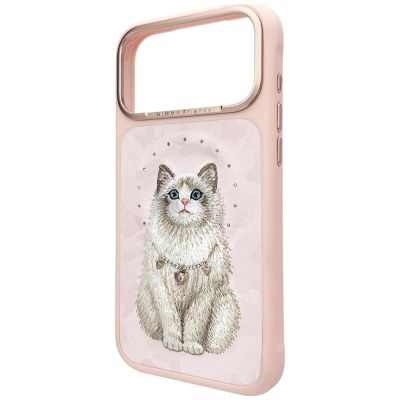 4. Etui Nimmy Lucky Fashion Cat MagSafe na iPhone 17 Pro - różowe