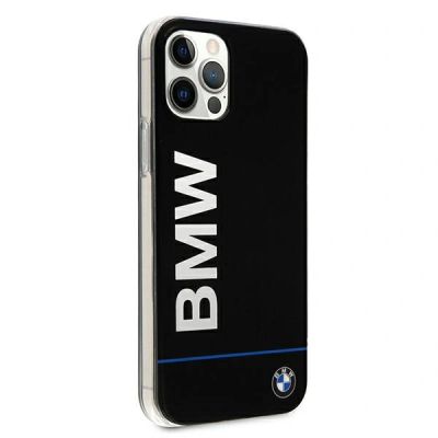 4. Etui BMW Hardcase Signature Printed Logo na iPhone 12 / 12 Pro - czarne
