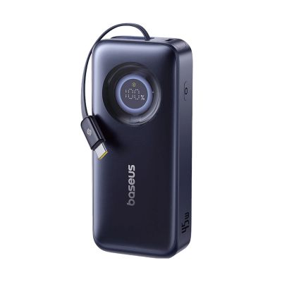 2. Powerbank Baseus EnerCore CR11 10000mAh 45W ze zwijanym kablem USB-C - czarny