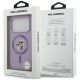8. Etui Karl Lagerfeld Silicone Karl&Choupette Ring MagSafe na iPhone 18 Pro / 17 Pro - fioletowe