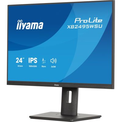 22. iiyama ProLite XB2495WSU-B1 monitor komputerowy 61,2 cm (24.1") 1920 x 1200 px Full HD LCD Czarny