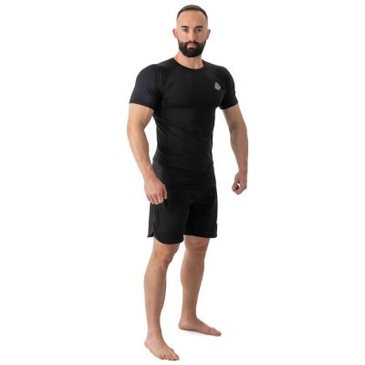 12. Rashguard krótki rękaw czarny BlackRS - S