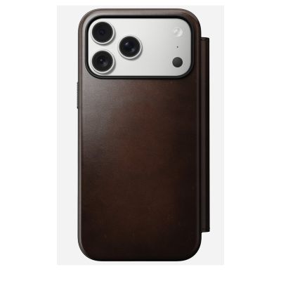 5. Nomad Modern Leather Folio pokrowiec na telefon komórkowy 16cm (6.3") Brązowy