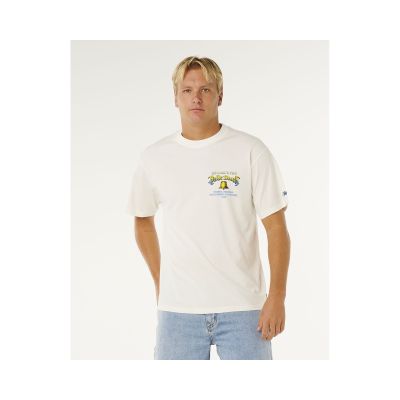 Koszulka męska RIP CURL Bells Pro 26 Bell Logo Tee biała