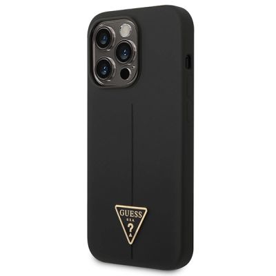 2. Guess GUHCP14LSLTGK iPhone 14 Pro 6,1" czarny/black hardcase Silicone Triangle