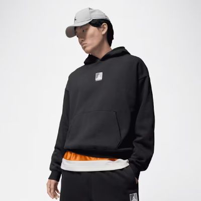 Bluza z kapturem Air Jordan Brooklyn Fleece Graphic Pullover Czarna - HV0544-010