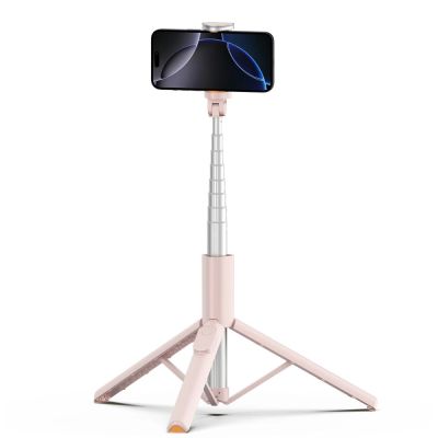 5. Selfie Stick Tech-Protect L09S z tripodem - różowy